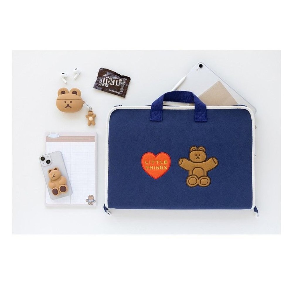 15 Laptop Macbook Bags with Handle Navy OS